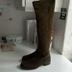Stuart weitzman over the new boots - brand new- olive green suede boots